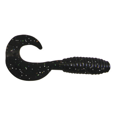 Kalin's Lunker Grub Soft Bait Black Hologram