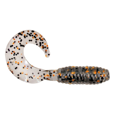 Kalin's Lunker Grub Soft Bait Smoke Copper Salt Pepper