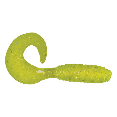 Kalin's Lunker Grub Soft Bait Chartreuse Hologram
