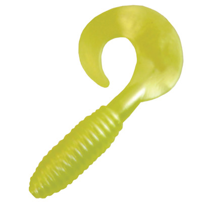 Kalin's Lunker Grub Soft Bait Chartreuse Pearl