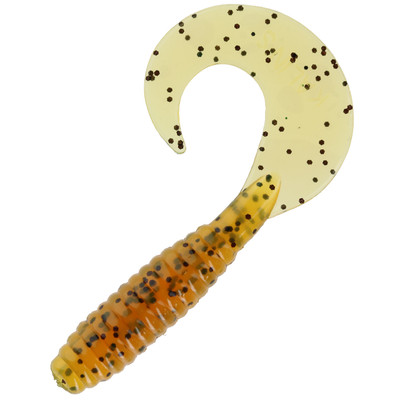 Kalin's Lunker Grub Soft Bait Avocado Green Salt Pepper