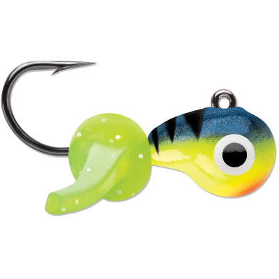 VMC Tungsten Mustache Jig Glow Hot Perch