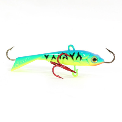 Clam Tikka Mino 1/8 oz Glow Pink Tiger Jagged Tooth Tackle