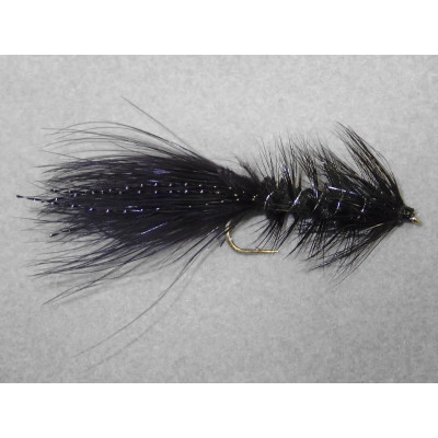 Wooly Bugger Streamer Fly by Perfect Hatch Black