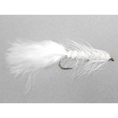 Wooly Bugger Streamer Fly by Perfect Hatch White