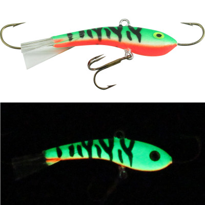 Moonshine Lures Fat Bottom Shiver Minnow Glow Perch