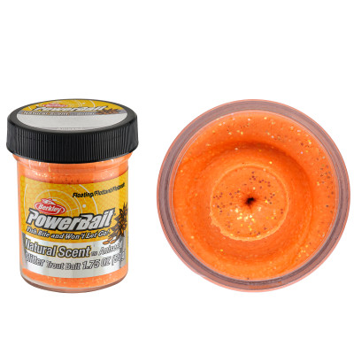 PowerBait Natural Glitter Trout Dough Fishing Bait Garlic/Ail, 1.8