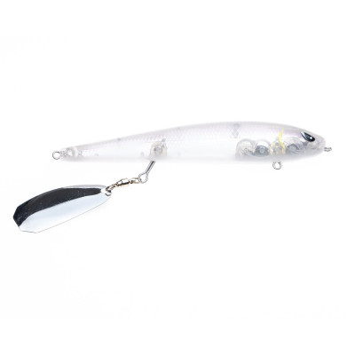 Freedom Tackle Mischief Minnow  Bladed Topwater Bait Ghost White