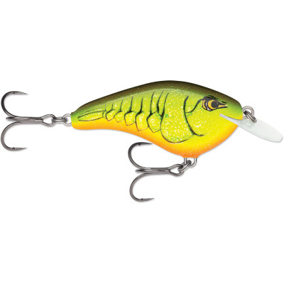 Rapala Ott's Garage Slim Series Crankbait Chartreuse Rootbeer Crawdad