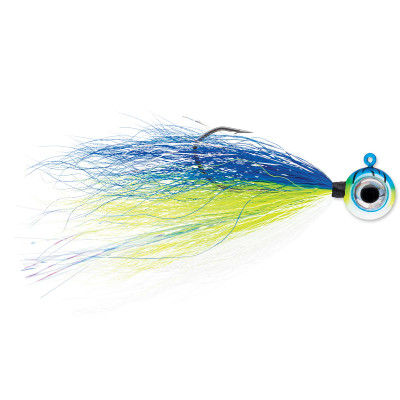 VMC Moon Tail Jig Blue Fire UV