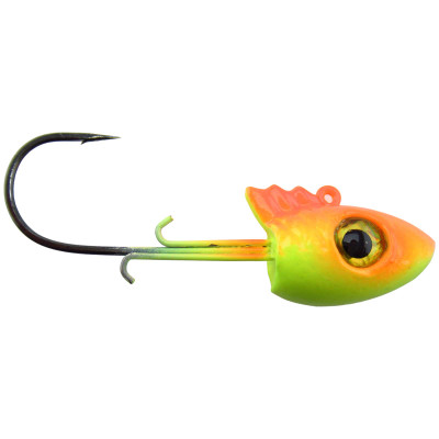 Big Bite Baits TRU-X Wally Jig, Black/Chartreuse, 3/pk