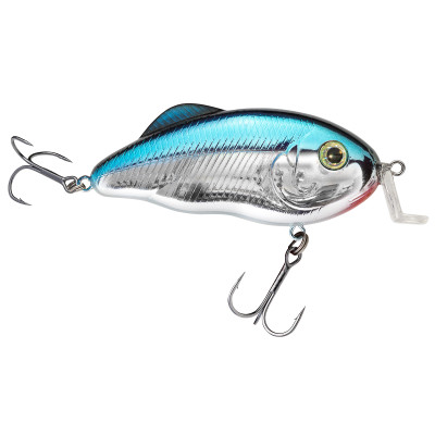 Strike King Hybrid Hunter Jr. Crankbait Chrome-Blue Back