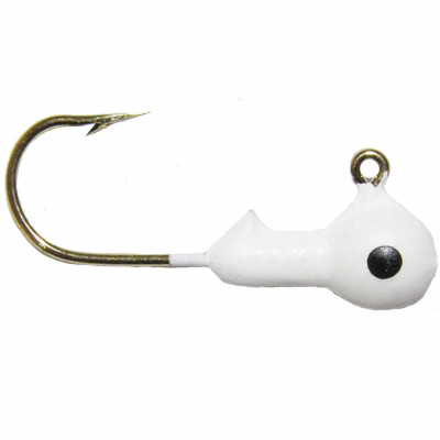 Big Bite Baits BBJ Jig Heads White Black Eye