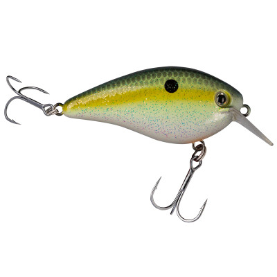 Strike King Hard Knock KVD Square Bill Crankbait Chartreuse Sexy Shad