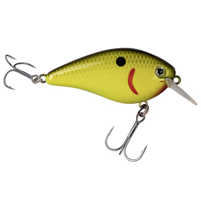 Strike King Hard Knock KVD Square Bill Crankbait Chartreuse-Black Back