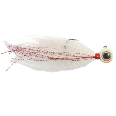 Northland Deep-Vee Bucktail Jig White; 1/4 oz.