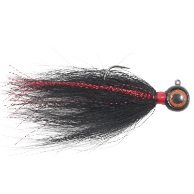 Northland Deep-Vee Bucktail Jig Black