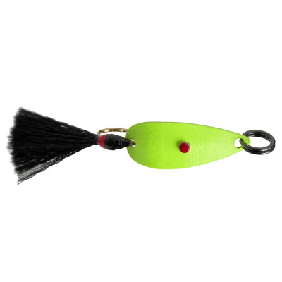 Hofmann's Lures Frizz's Spoon Chartreuse Black