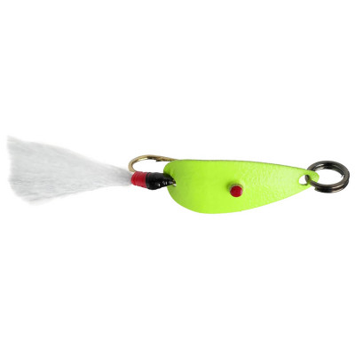 Hofmann's Lures Frizz's Spoon Chartreuse White