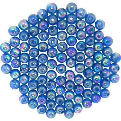 Dutch Fork Premium Beads Transparent Pearl Blue