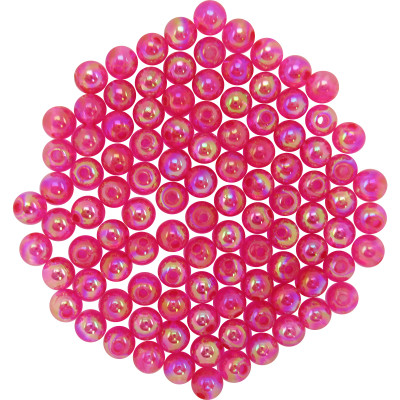 Dutch Fork Premium Beads Transparent Pearl Dark Pink