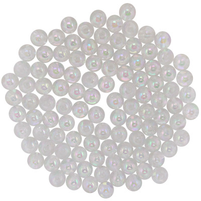 Dutch Fork Premium Beads Transparent Pearl White