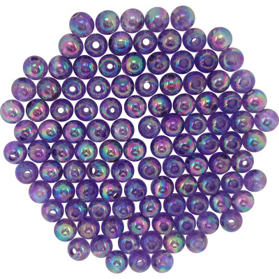 Dutch Fork Premium Beads Transparent Pearl Dark Purple