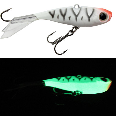 Walleye Nation Creations Rip-N-Glide Jigging Lure Glow Rudolph