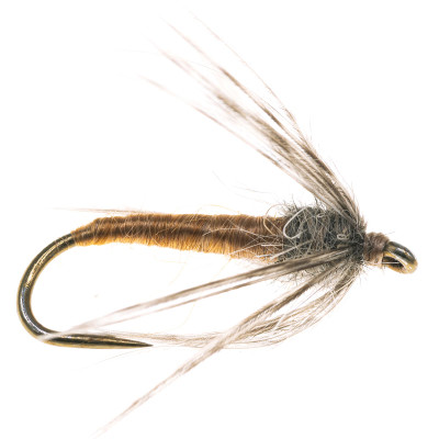 Soft Hackle Hare's Ear Wet Fly - 2 Pack Natural