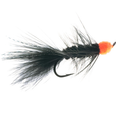 Egg Sucking Leech Streamer - 2 Pack Black-Orange