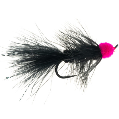 Egg Sucking Leech Streamer - 2 Pack Black-Pink