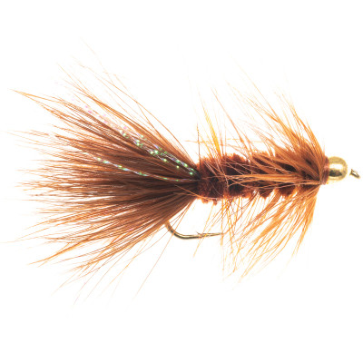 Bead Head Woolly Bugger Streamer - 2 Pack Brown