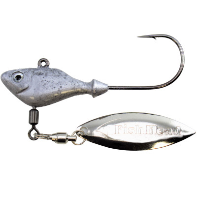 Fish Head Spin Underspin Jig Head Raw Shad