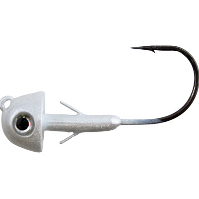 Fish Head V-Lock Swimbait Jig Head Pearl White