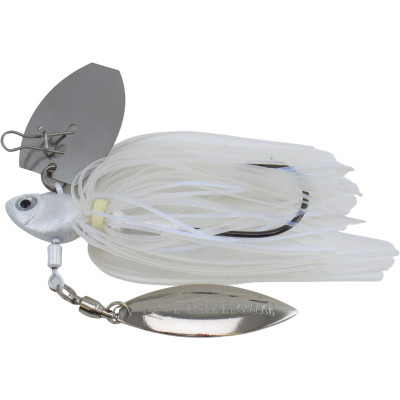 Fish Head Primal Vibe Bladed Spin Jig Pearl White