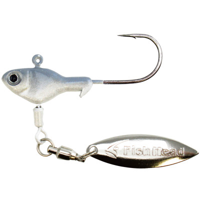 Fish Head Finesse Spin Underspin Jig Head Albino