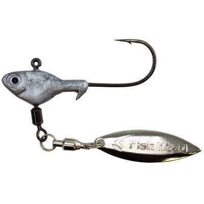 Fish Head Finesse Spin Underspin Jig Head Raw Shad