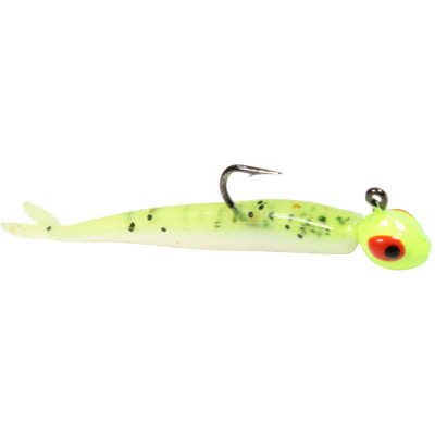 Northland Impulse Rigged Mini Smelt Jig Chartreuse Shad