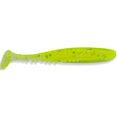 Kalin's Triple Tickle Tail Swim Bait Chartreuse Hologram