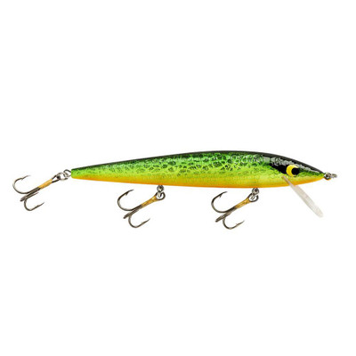 OLD SMITHWICK SPOONBILL ROGUE FISHING LURE • SRB-1299 GREEN/YELLOW