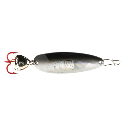 Clam Ribbon Leech Flutter Spoon Silver Black Holographic