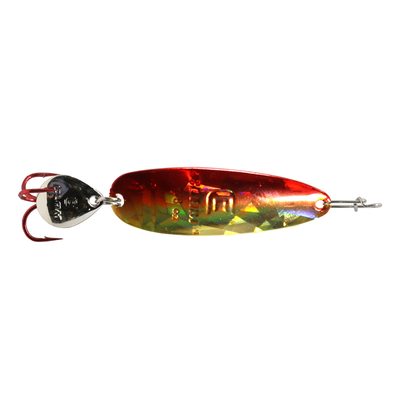 Clam Ribbon Leech Flutter Spoon Red Gold Holographic