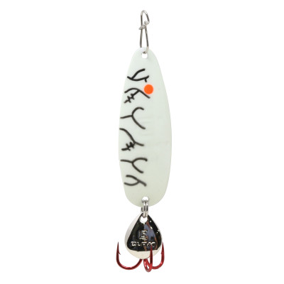 Clam Panfish Leech Flutter Spoon Golden Shiner 1/32 oz #14 Treble Hook Ice  Lure