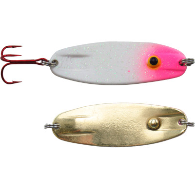 Lindy LGS305 Glow Spoon Fishing Lure, Plastic, Rainbow Lu