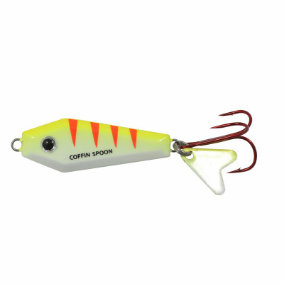 Northland Buck-Shot Coffin Spoon UV Electric Perch 3/16 oz.