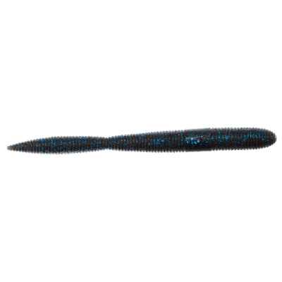 Z-Man FattyZ Worm Soft Bait Black Blue Flake