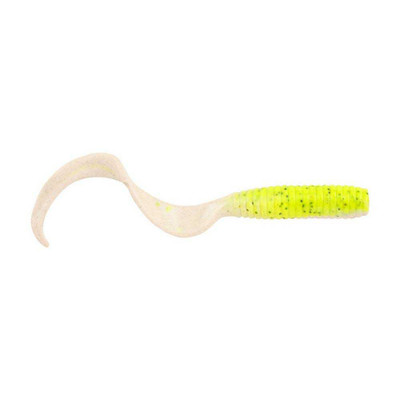 YUM Ribbontail Grub Curly-Tail Swim-Bait Bass Fishing Lure, 3 Inch