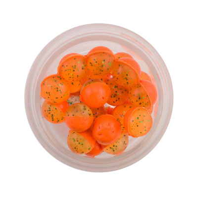 BERKLEY PowerBait Power SPARKLE EGGS Floating Magnum Fluorescent Orange  With Scales