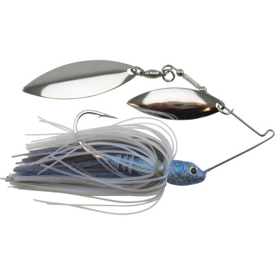 Strike King Tour Grade Compact Double Willow Spinnerbait Chart/White / 1/2 oz