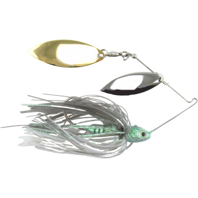 Strike King Tour Grade Compact Double Willow Spinnerbait Green Glimmer